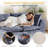79" Compact Cloud-Style Sectional, 3-Seat L-Shaped Chenille Sofa With Ottoman, Navy-1918529836-1917534292
