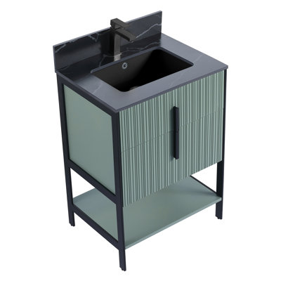 Meuble-lavabo moderne avec plateau en pierre Serenity