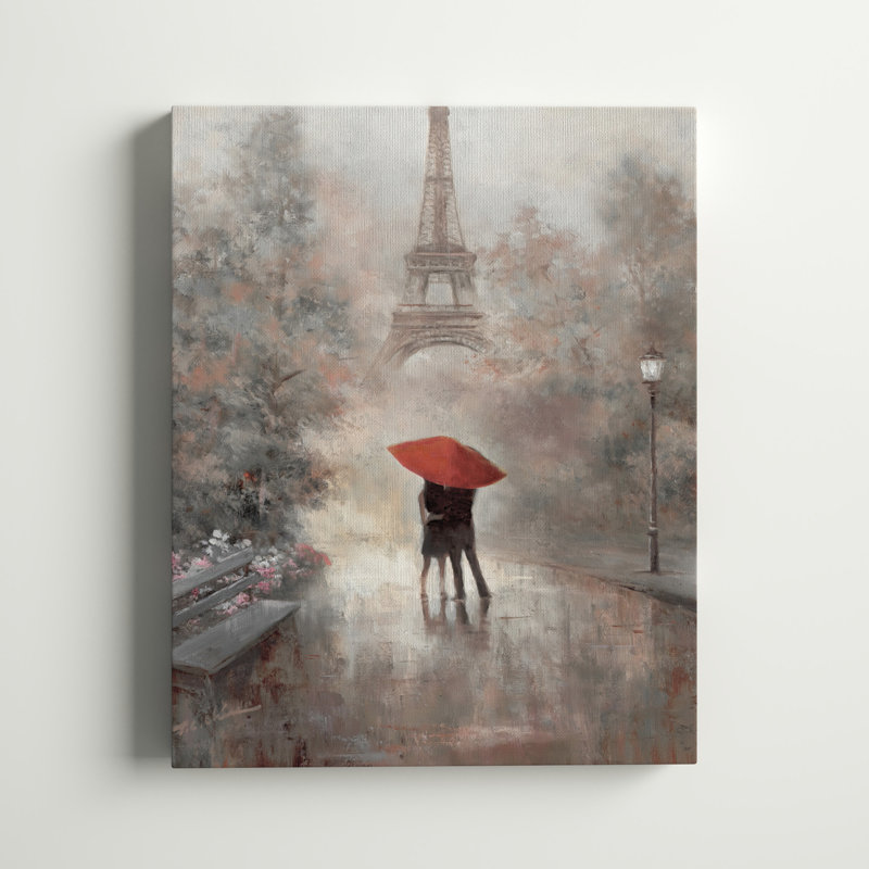 Paris in the Mist par T.C. Chiu - reproduction sur toile tendue, H 36 po x l 24 po