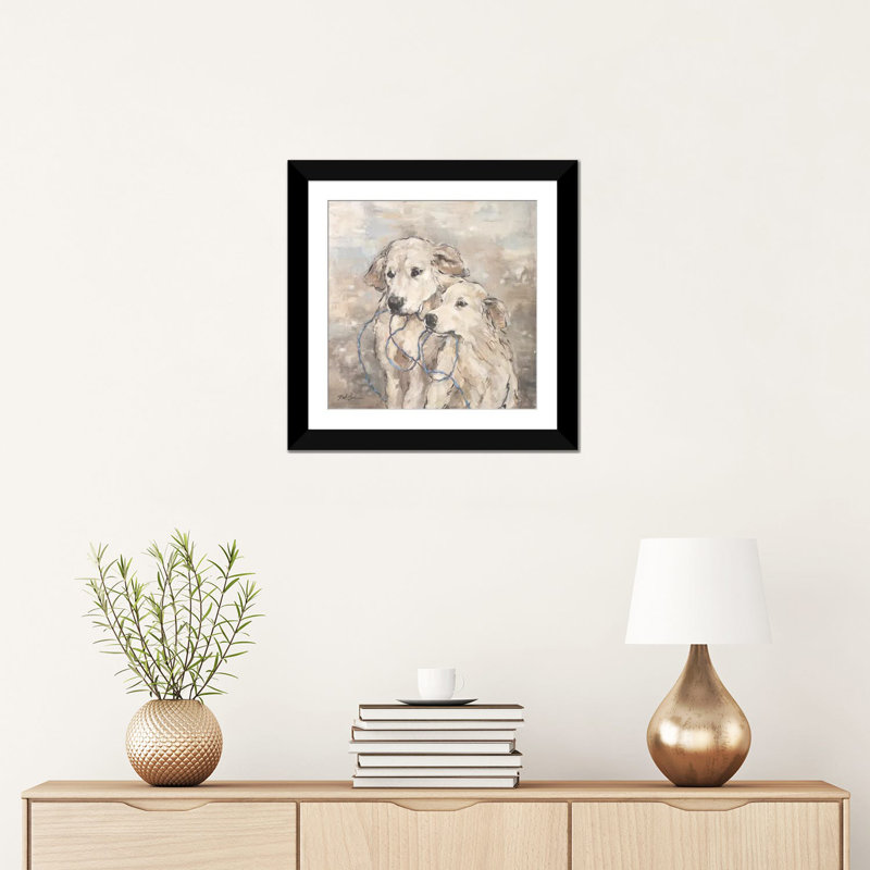 « family », reproduction sur toile, H 16 po x l 16 po x P 1 po, Papier d'art encadré noir, Blanc