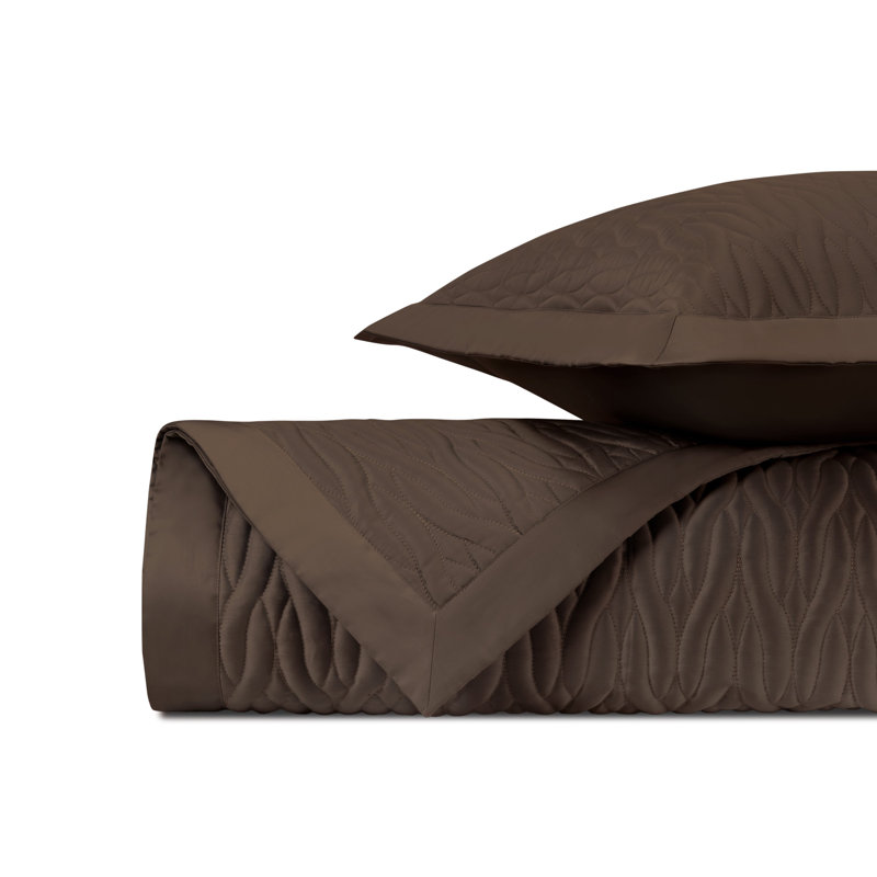 Napa RS QLT Egyptian Certified Cotton Coverlet, Chocolate, Twin Coverlet