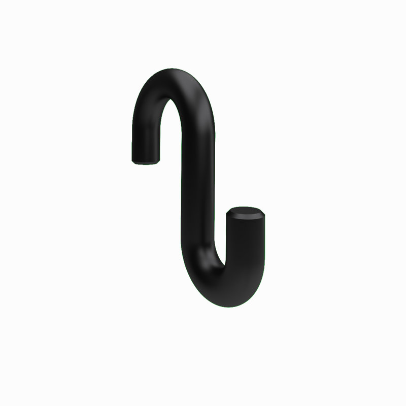 Austina Steel Over-the-Door Wall Hook, Black