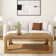 Modern Rounded Rectangular Coffee Table With Shelf