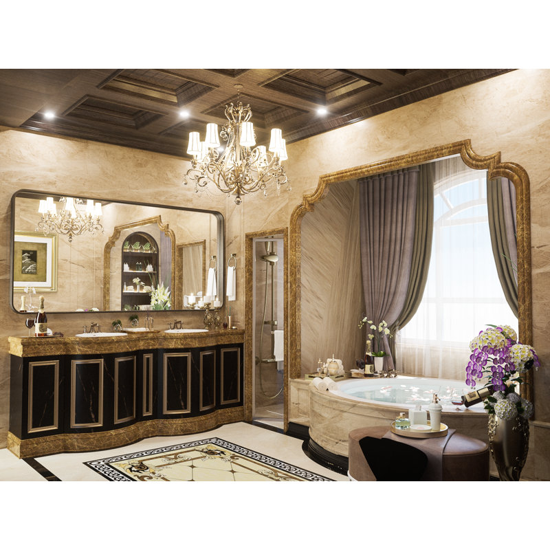 Miroir d'appoint Tyro, 48 po x 36 po, Bronze, Rectangulaire