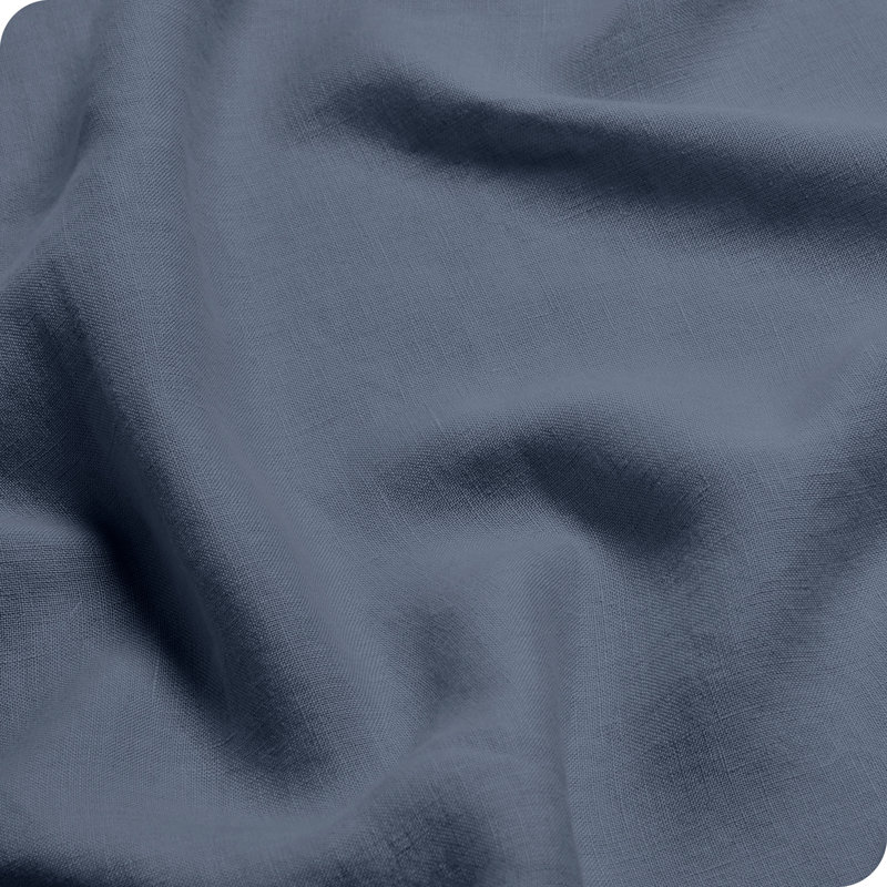 Indigo Queen Organic Linen Sheet Set