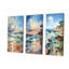 Coastal Tranquility Horizon - Ensemble de 3 décorations murales océan-1080449132-1080449134