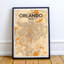 Orlando City Map - No Frame Print-1158698740