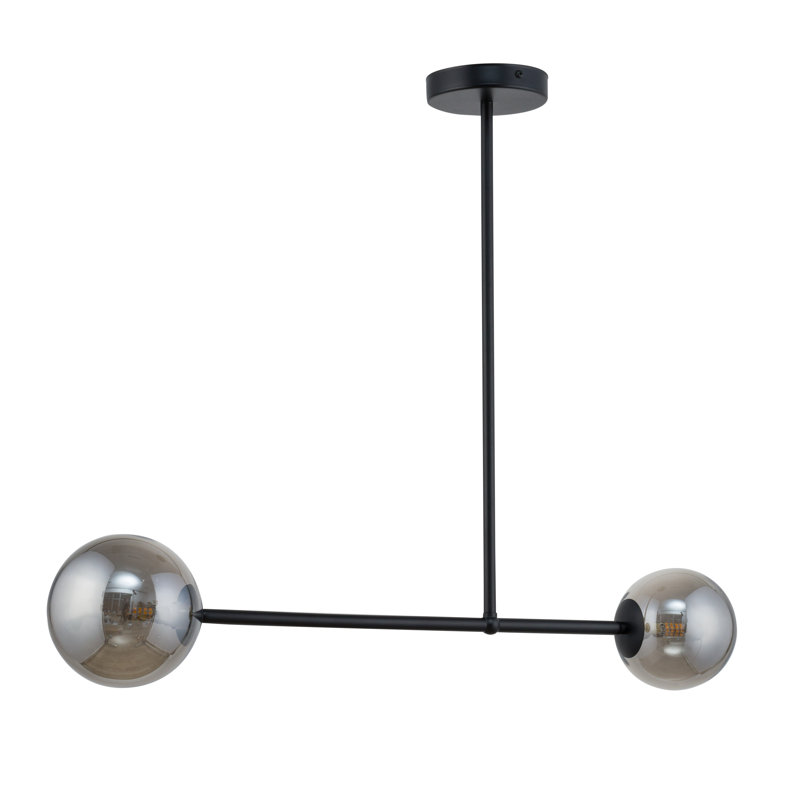 Roma 2 - Light Black Sputnik Pendant, Graphite