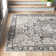 Haughton Machine Washable Oriental Black/Taupe Area Rug