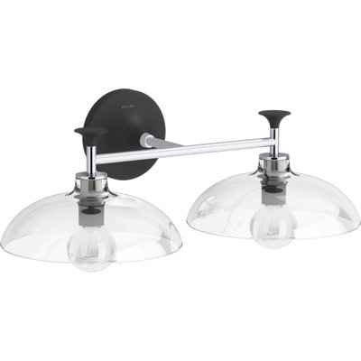 Tone 2 Light Indoor Bathroom Vanity Light Fixture, UL Listed