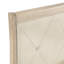 Structure de grand lit de style classique, bouton de finition beige - tête de lit tapissier en similicuir et rails pour la chambre à coucher, espace de style captivant et enchanteur