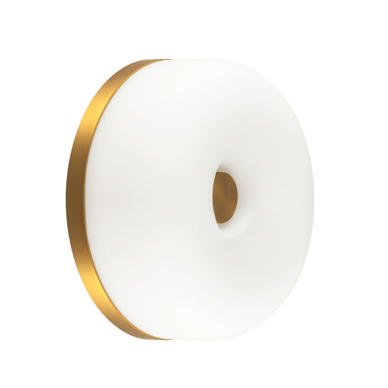 Jada 5-in Gold dimmable LED Wall Sconce, Brushed Gold