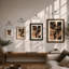Intertwined Forms Abstract - Framed Print-1945590103-1945590106