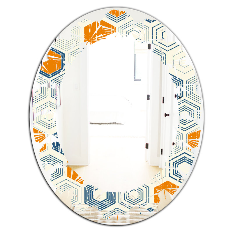 Miroir mural Hexagon, H 31,5 po x l 23,7 po