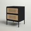 Table de chevet 2 tiroirs Prudhoe-728672435