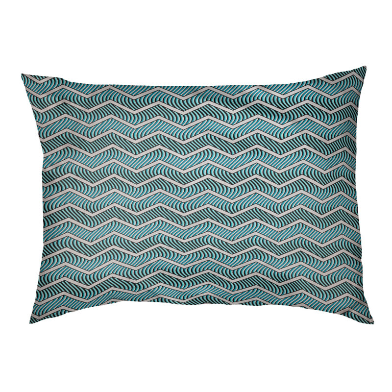 Coussin pour chien Chelan, Petit (l 28 po x P 6 po x H 18 po), Bleu sarcelle