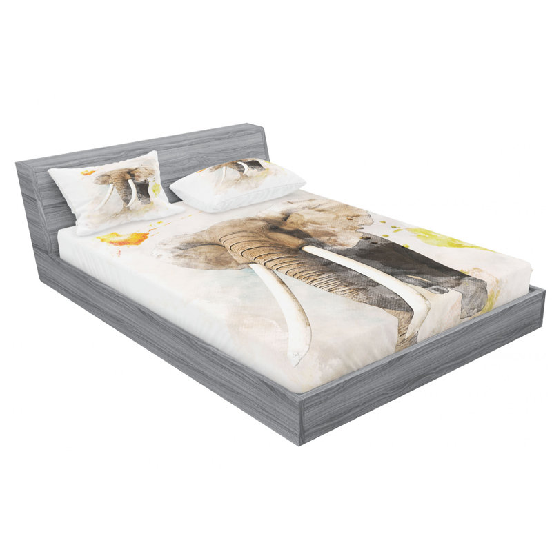 Microfiber Sheet Set, Queen Sheet Set with Fitted Sheet