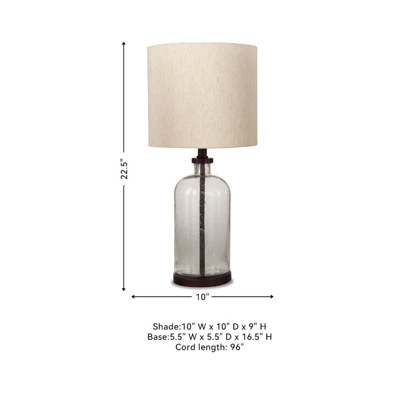 Lampe de table 22,5 po Modern Bronze