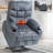 Upholstered Heated Massage Chair-1467218820