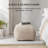 Florence 16" Cream Upholstered Pouf Ottoman-117301677