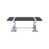 Plateau noir / base argent