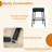 Emielia  Modern Counter Height Bar Stools , 28 Inch Upholstered Barstools with Curved Open Back & Round Seat, Plush Bouclé Fabric Bar Chairs for Kitchen Island, Dining Counter & Home Bar, Comfortable & Stylish-987832743