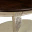 Table basse en placage de bois blanc antique pour le salon, assemblage facile, conception ovale sécuritaire pour les enfants-360878475