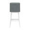 Tabouret pivotant à hauteur réglable en bois et capitonné Dorreen-1344263701-1344263702