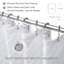 Boho Shower Curtain White Tassel Woven Fabric Shower Curtain Modern Farmhouse Textured Tufted Chevron Striped Minimalist Bathroom Hotel 72 X 72 White