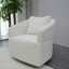 Canapé pivotant moderne à 360 degrés, fauteuil rond avec dossier haut, chaise de chambre à coucher