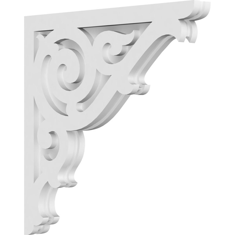 1 7/8"W X 18"D X 18"H Athens Architectural Grade PVC Corbel, 18" H x 18" W x 1.875" D