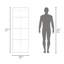 Armoire, 3 portes, 3 tablettes wengé