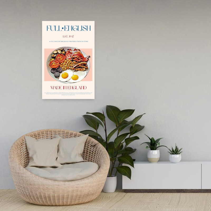 Classic English Breakfast by Nazma Khokhar - Wrapped Canvas Print, 60.96 cm H x 40.64 cm W