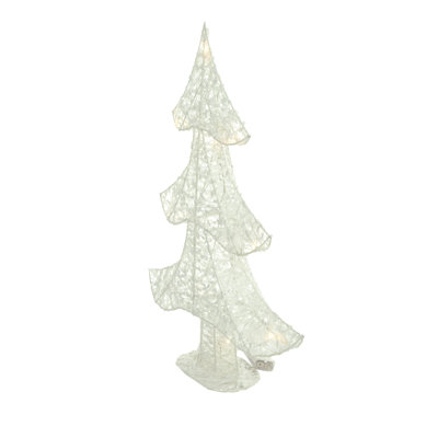 Arbre lumineux blanc debout à 3 niveaux