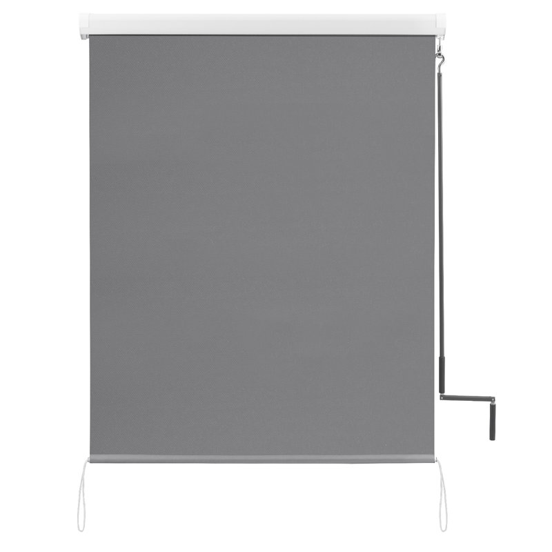 Symple Stuff Fabric Cover Retractable Patio Awning, Dark Grey, 7.7cm H x 140cm W x 240cm D