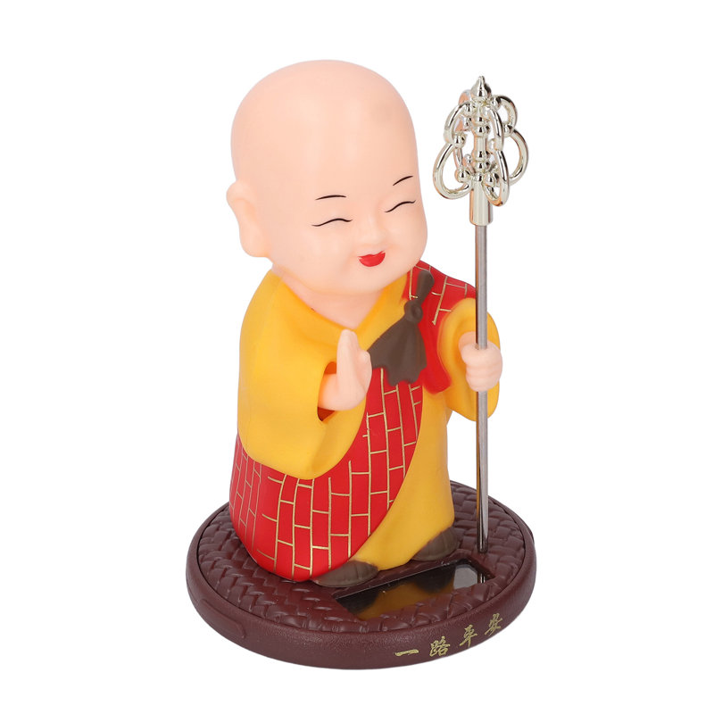Figurine miniature de voiture agitant les mains agitant les mains de Little Monk - rouge