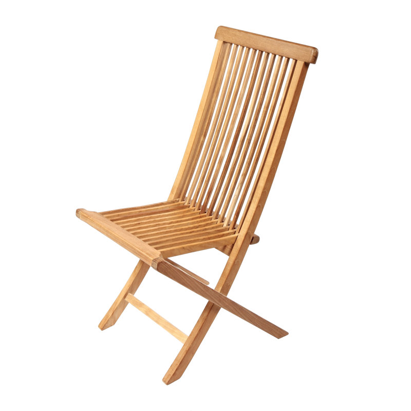 Chaise pliante en bois massif Red Barrel Studio®