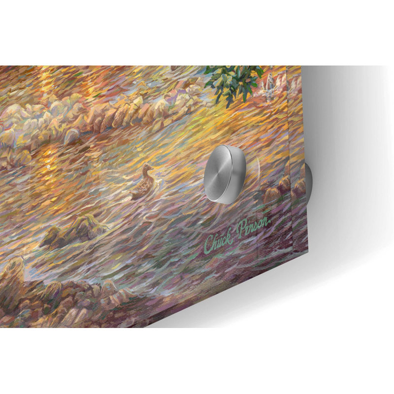 «Call of the Wild» par Chuck Pinson, art mural en verre acrylique, H 24 po x l 36 po x P 0,2 po
