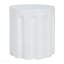 Table d'appoint d'extérieur en béton blanc