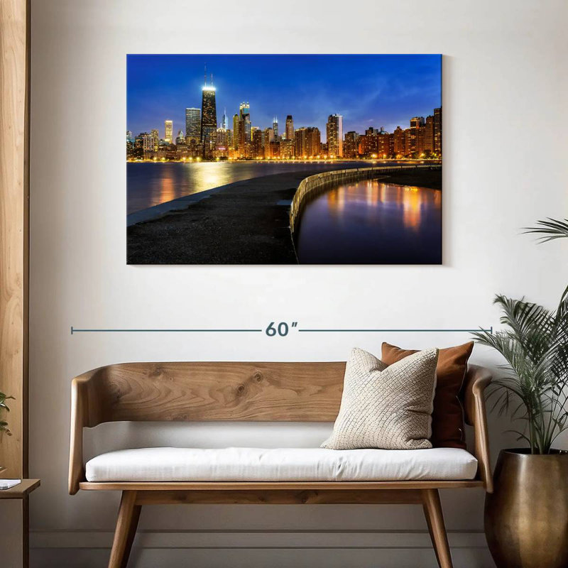 Aletra Chicago Lights, 30" H x 45" W