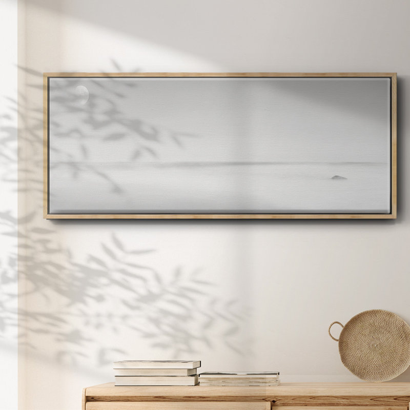 Panneau noir et blanc Water XV - toile encadrée