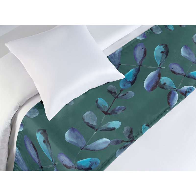 Tapis de lit écharpe Ambesonne Eucalyptus Chill Leafy
