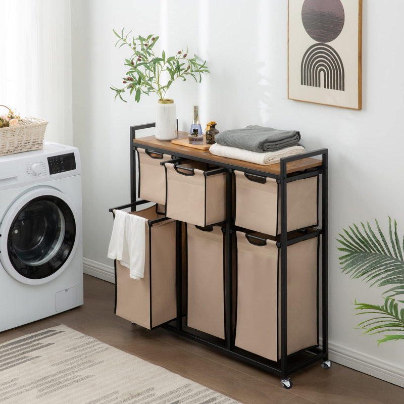 Rolling Laundry Hamper with Handles