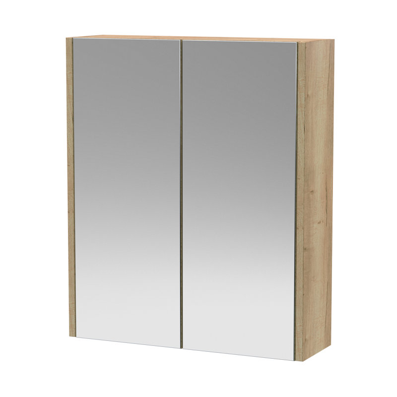 Juno 620mm W 715mm H Surface Frameless Medicine Cabinet Mirror Fixed