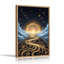 Ensemble de 1 tableau sur toile « Chemin d'or »-129027306-129027311