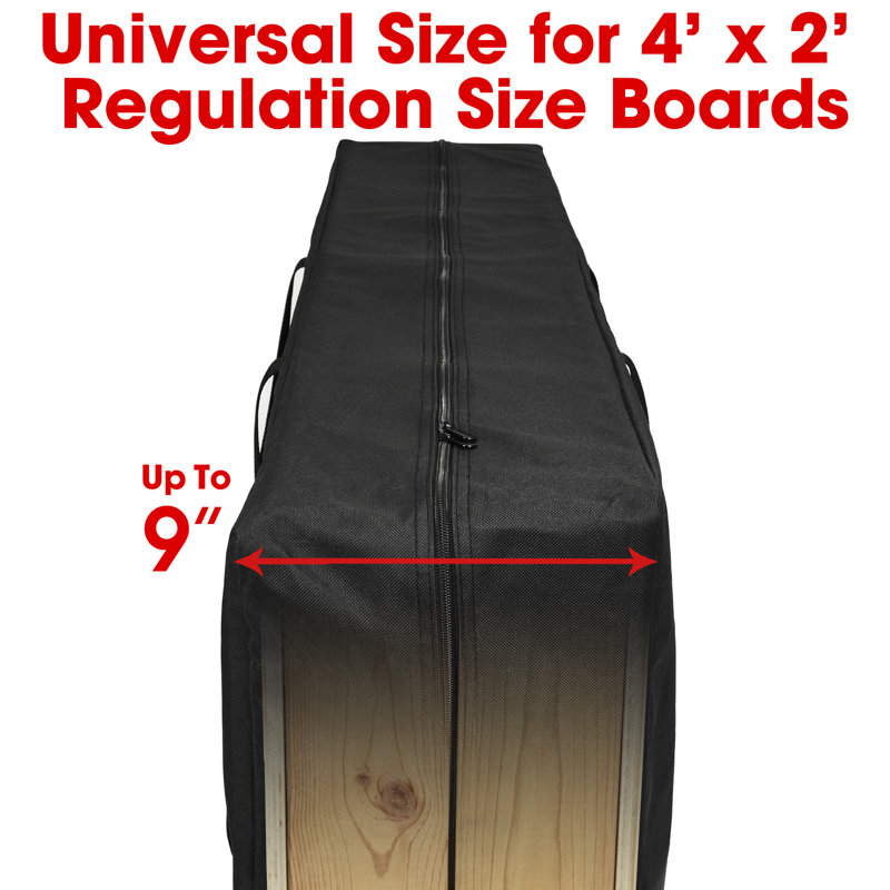 Boîtes de cornhole - Choisissez la taille réglementaire ou la taille du hayon, H 24 po x l 48 po x P 9,25 po