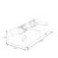 Banc rembourré en cuir de microfibre Modern Simplicity-101884858-101884861