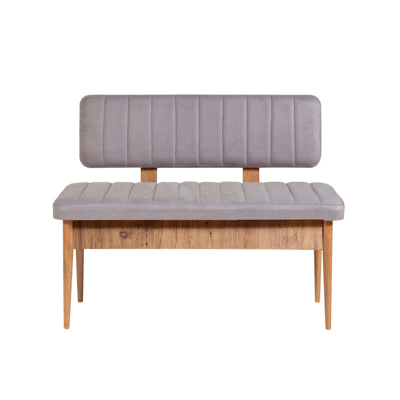 Modern Velvet Bank with Storage, 43.3 x 33.5 x 15.7 inches | 100% Melamine Coated Particle Board & Hornbeam Legs | Stylish Colors | Ideal for Home Décor & Cozy Seating Solutions