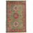5x8 Green and Red Kazak Tribal Rug