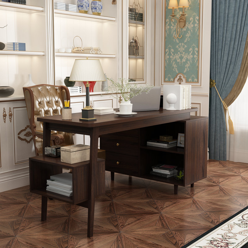 Bureau en L Intisaar, Brun